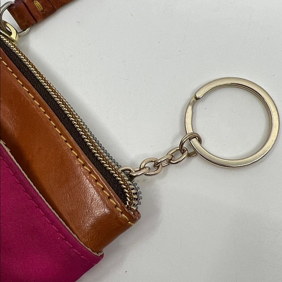 Dooney & Bourke Nylon Small Zippered Compact Coin Case Pink - Picture 13 of 16